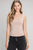Rina Seamless Scoop Neck Tank Top In Taupe