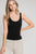 Rina Seamless Scoop Neck Tank Top In Black