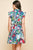 Floral Poplin Mini Dress - Blue Floral