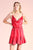 Satin Cowl Neck Mini Dress