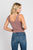 Basic V-Neck Knit Tank In Mocha