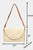 Straw Braid Lace Trim Envelope Crossbody Bag
