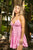 Serena Tie Back Crochet Dress Hot Pink