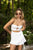 Double Twist Crop Top White