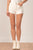 White Denim Fray Short
