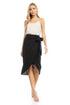 Poolside Wrap Midi Dress In Black