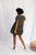 short black and white floral dress back