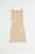 Crinkle Cut Out Midi Dress In Beige