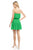 Peridot Smocked Strapless Mini Dress