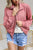 Blu Pepper Outerwear Arizona Ruched Sleeve Jacket