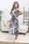 La Miel Dresses Charcoal / S / 26-T-01 Cloudy Tie Dye Dress