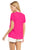 Harlone Frill Top In Hot Pink