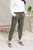 LOVE TREE Pants Linen Blend Drawstring Jogger Pants