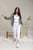 LOVE TREE Pants White / S / 12-M-03 Linen Blend Drawstring Jogger Pants