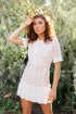 Santorini Short Sleeve Lace Dress